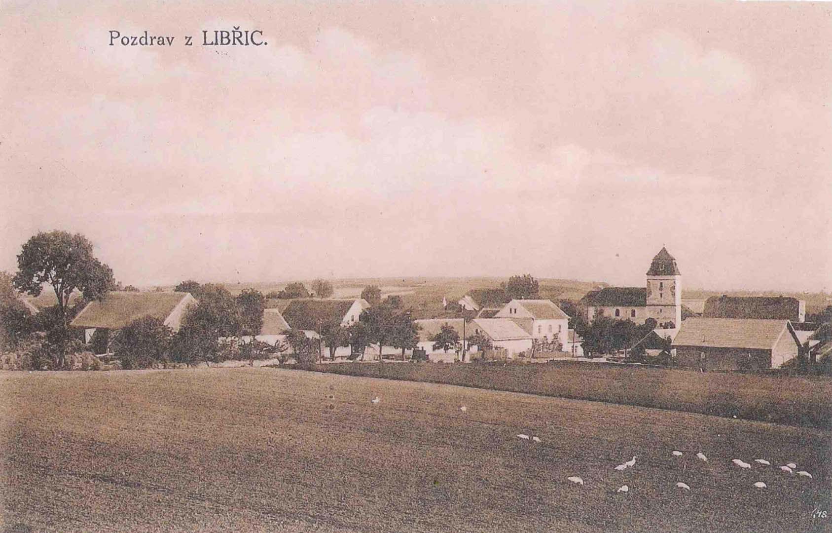 Historický pohled na obec Libřice